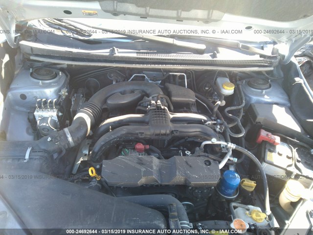 JF2GPABC6HH239249 - 2017 SUBARU CROSSTREK PREMIUM ვერცხლისფერი ფოტო 10