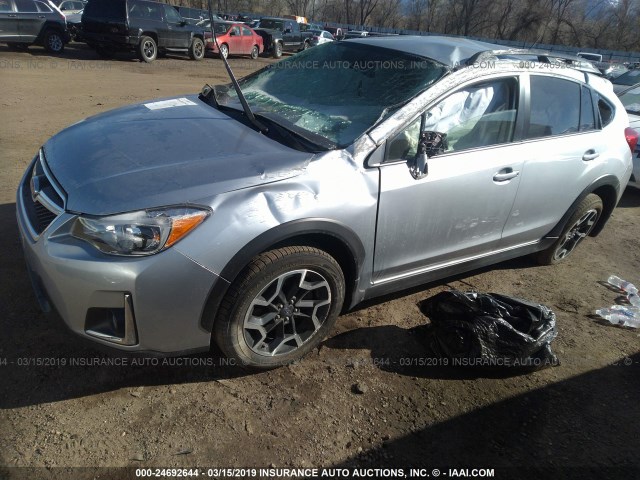 JF2GPABC6HH239249 - 2017 SUBARU CROSSTREK PREMIUM ვერცხლისფერი ფოტო 2