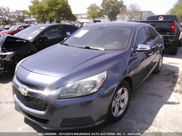 1G11B5SL9EF255889 - 2014 CHEVROLET MALIBU LS GRAY photo 2