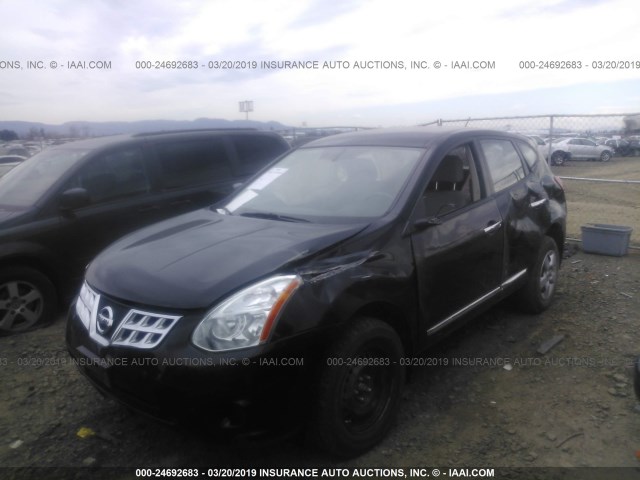 JN8AS5MT4DW541740 - 2013 NISSAN ROGUE S/SV BLACK photo 2