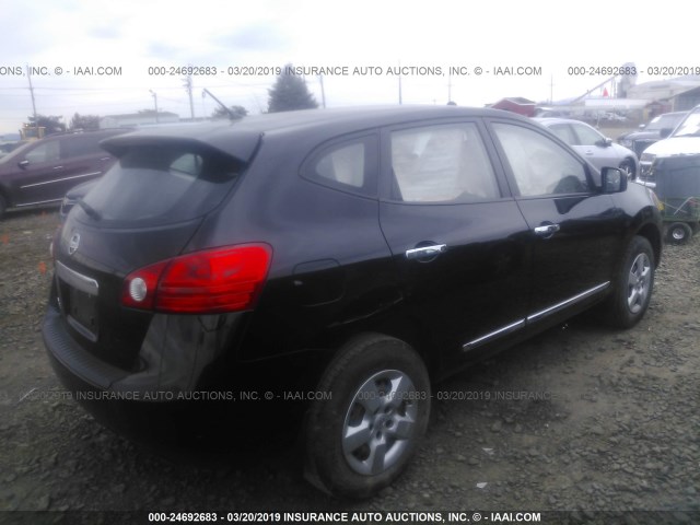 JN8AS5MT4DW541740 - 2013 NISSAN ROGUE S/SV BLACK photo 4