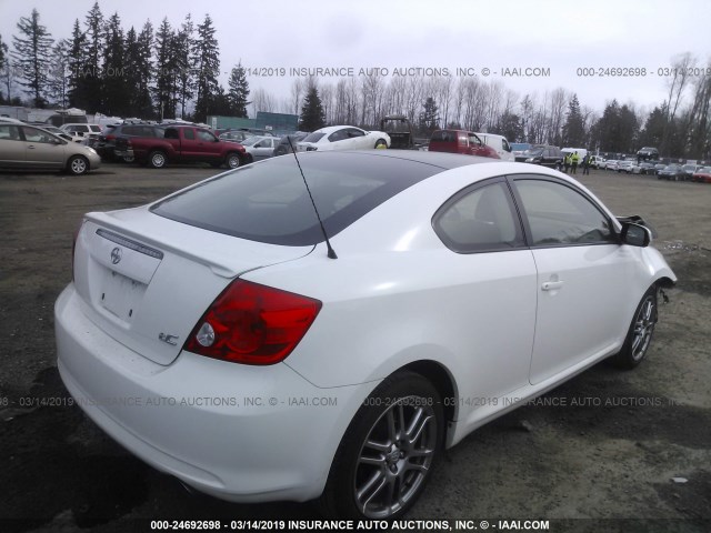JTKDE177950029685 - 2005 TOYOTA SCION TC WHITE photo 4