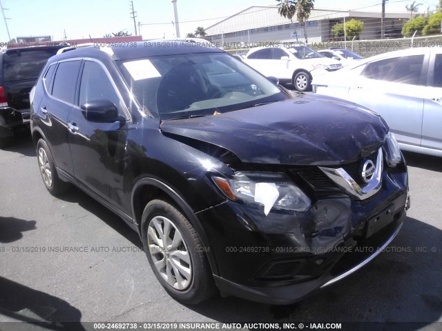 5N1AT2MT0GC773485 - 2016 NISSAN ROGUE S/SL/SV BLACK photo 1