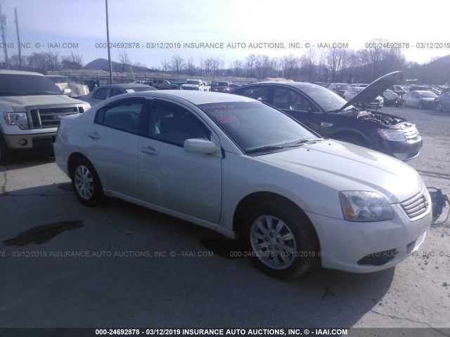 4A3AB36F79E038690 - 2009 MITSUBISHI GALANT ES WHITE photo 1