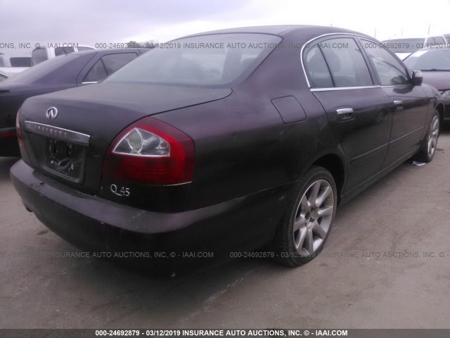 JNKBF01A22M003037 - 2002 INFINITI Q45 BURGUNDY photo 4