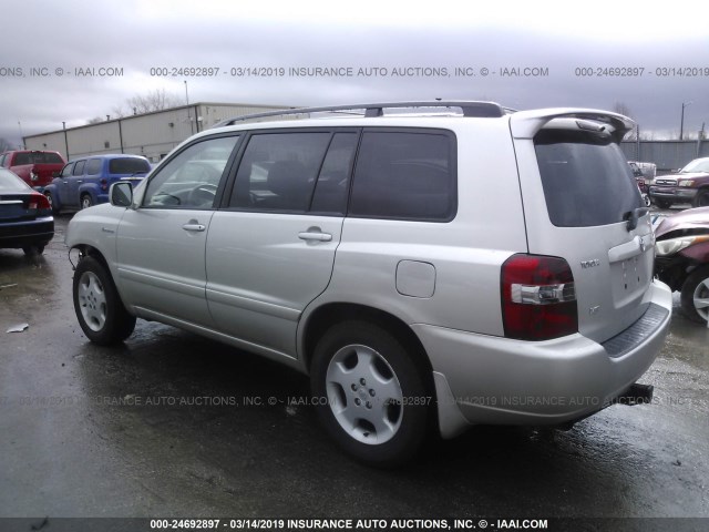 JTEDP21AX40027952 - 2004 TOYOTA HIGHLANDER LIMITED SILVER photo 3