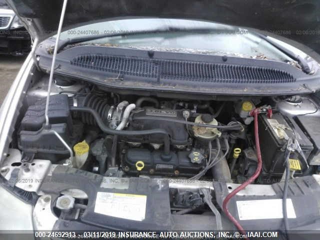 2C4GP54L15R429379 - 2005 CHRYSLER TOWN & COUNTRY TOURING SILVER photo 10