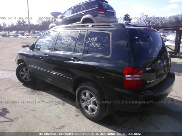 JTEHF21A520091513 - 2002 TOYOTA HIGHLANDER LIMITED BLACK photo 3