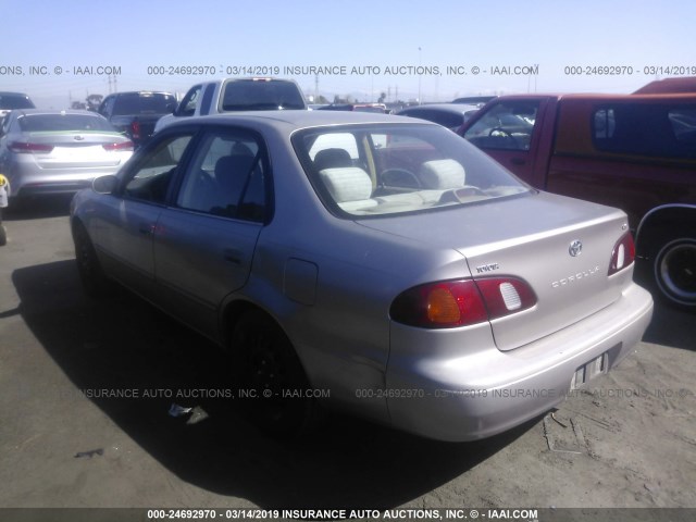 1NXBR12E7XZ228671 - 1999 TOYOTA COROLLA VE/CE/LE SILVER photo 3