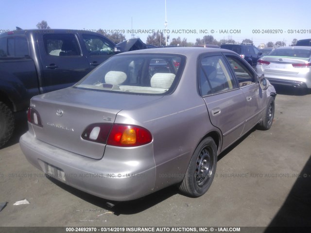 1NXBR12E7XZ228671 - 1999 TOYOTA COROLLA VE/CE/LE SILVER photo 4