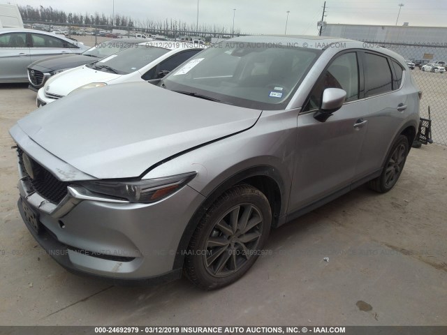 JM3KFADM1J1388241 - 2018 MAZDA CX-5 GRAND TOURING GRAY photo 2