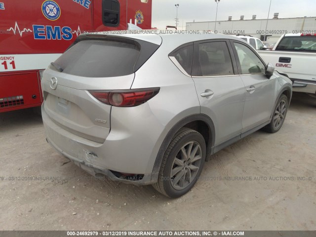 JM3KFADM1J1388241 - 2018 MAZDA CX-5 GRAND TOURING GRAY photo 4