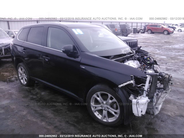 JA4JZ4AX7EZ016870 - 2014 MITSUBISHI OUTLANDER GT BLACK photo 1