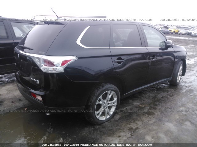 JA4JZ4AX7EZ016870 - 2014 MITSUBISHI OUTLANDER GT BLACK photo 4