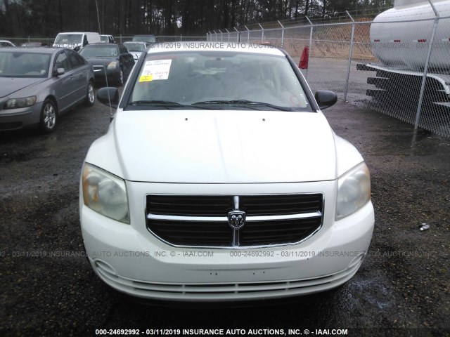 1B3HB48B07D554332 - 2007 DODGE CALIBER SXT WHITE photo 6