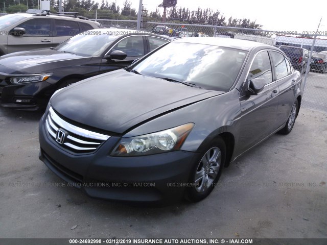 1HGCP2F48BA091242 - 2011 HONDA ACCORD LXP GRAY photo 2