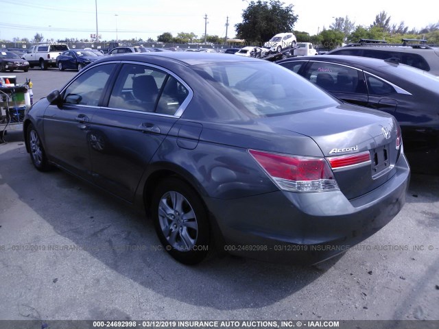 1HGCP2F48BA091242 - 2011 HONDA ACCORD LXP GRAY photo 3