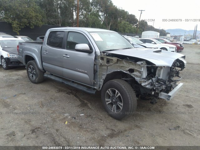 3TMAZ5CN0HM046693 - 2017 TOYOTA TACOMA DBL CAB/SR5/TRD SPORT/OR SILVER photo 1