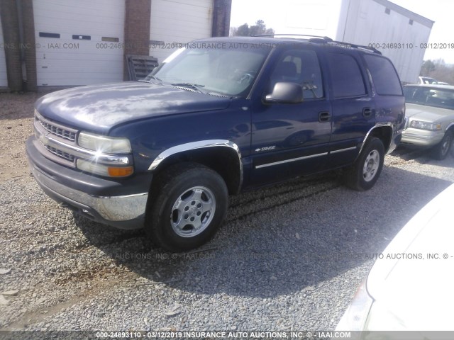 1GNEK13TXYJ181794 - 2000 CHEVROLET TAHOE K1500 Dark Blue photo 2