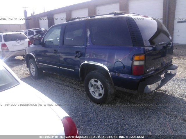 1GNEK13TXYJ181794 - 2000 CHEVROLET TAHOE K1500 Dark Blue photo 3