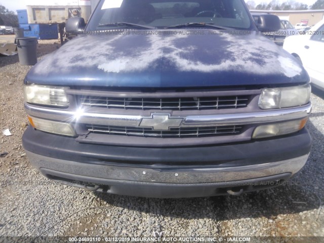 1GNEK13TXYJ181794 - 2000 CHEVROLET TAHOE K1500 Dark Blue photo 6