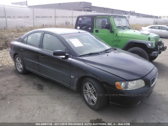 YV1RS592962538576 - 2006 VOLVO S60 2.5T BLACK photo 1