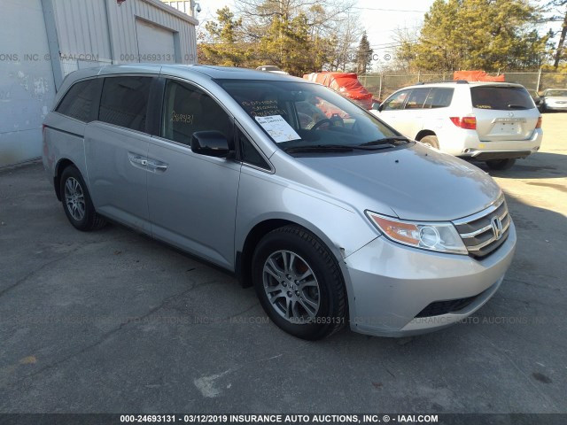 5FNRL5H67DB049062 - 2013 HONDA ODYSSEY EXL SILVER photo 1