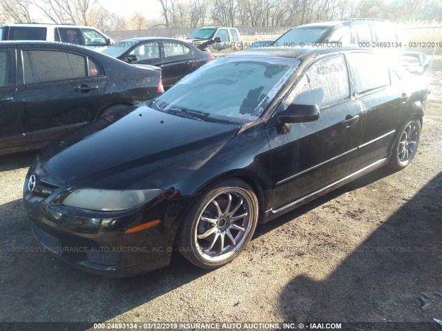 1YVHP80DX75M22834 - 2007 MAZDA 6 S BLACK photo 2