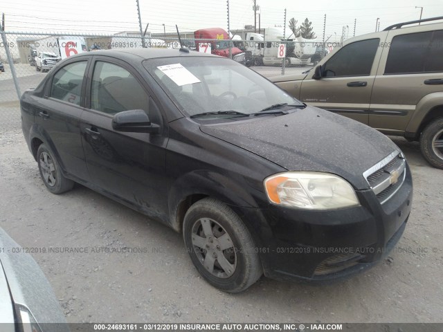 KL1TD5DE6AB126493 - 2010 CHEVROLET AVEO LS/LT BLACK photo 1