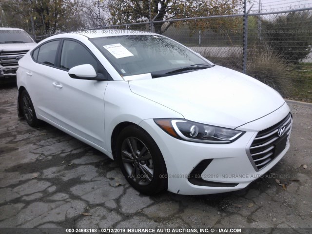 5NPD84LF2JH300435 - 2018 HYUNDAI ELANTRA SEL/VALUE/LIMITED WHITE photo 1