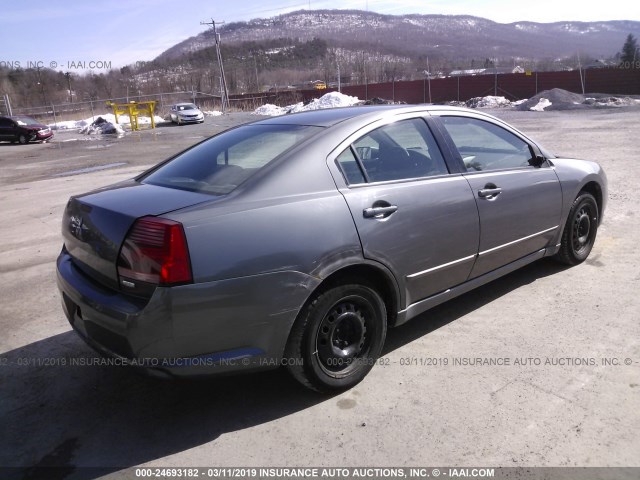 4A3AB36F64E046935 - 2004 MITSUBISHI GALANT ES MEDIUM/LS MEDIUM GRAY photo 4