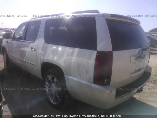 1GYFK66897R401034 - 2007 CADILLAC ESCALADE ESV WHITE photo 3