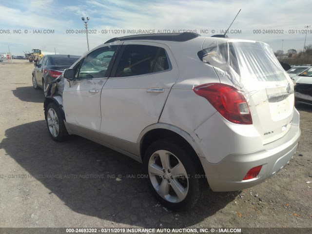 KL4CJESB5FB271231 - 2015 BUICK ENCORE WHITE photo 3