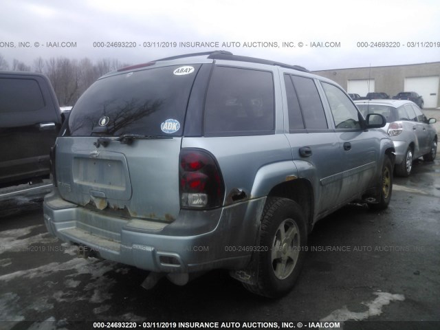 1GNDT13S462284653 - 2006 CHEVROLET TRAILBLAZER LS/LT BLUE photo 4