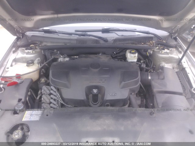 1G4HD57287U233652 - 2007 BUICK LUCERNE CXL SILVER photo 10