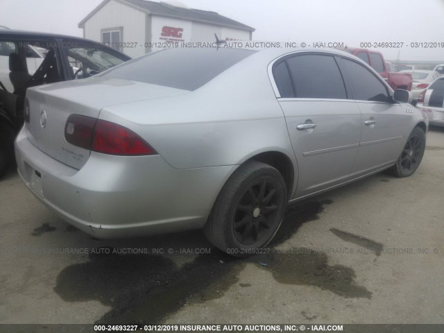 1G4HD57287U233652 - 2007 BUICK LUCERNE CXL SILVER photo 4