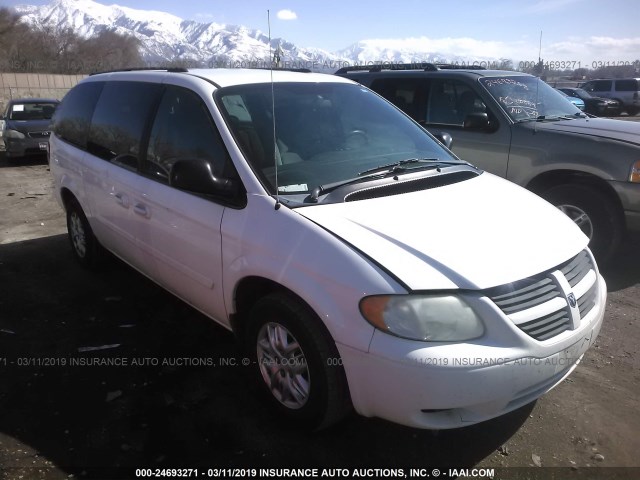 2D4GP24R25R105847 - 2005 DODGE GRAND CARAVAN SE WHITE photo 1