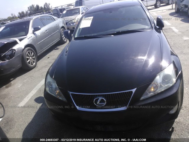 JTHBK262282073070 - 2008 LEXUS IS 250 BLACK photo 6