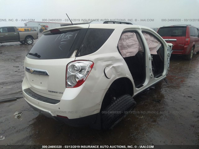 2GNALFEK0D1189081 - 2013 CHEVROLET EQUINOX LTZ WHITE photo 4