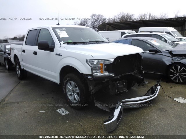 1FTEW1E56KFA20297 - 2019 FORD F150 WHITE photo 1