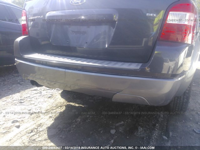 1FMDK02137GA35355 - 2007 FORD FREESTYLE SEL GRAY photo 6