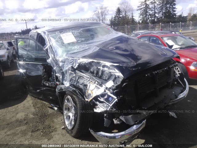 1C6RR7JT6HS845893 - 2017 RAM 1500 LARAMIE BLACK photo 1