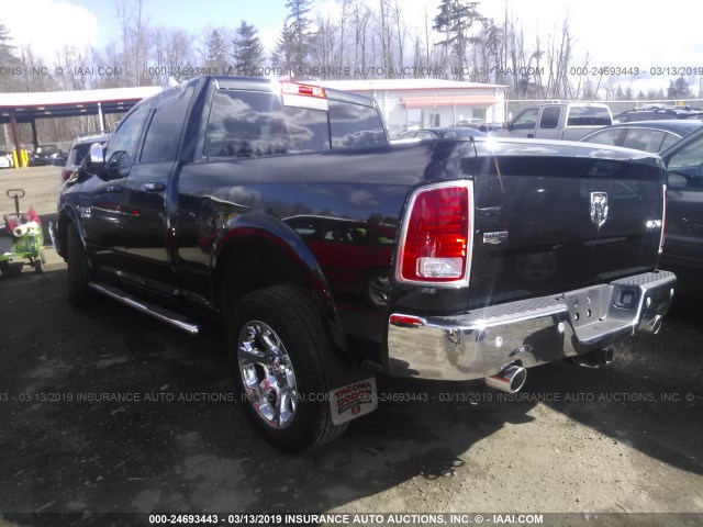 1C6RR7JT6HS845893 - 2017 RAM 1500 LARAMIE BLACK photo 3