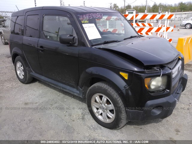 5J6YH18727L017100 - 2007 HONDA ELEMENT EX BLACK photo 1