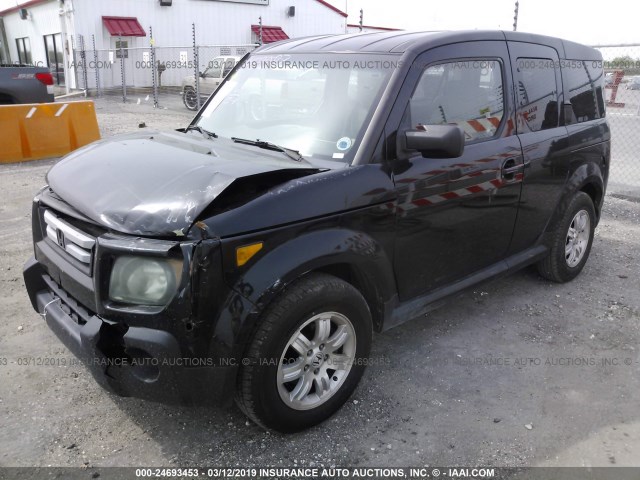 5J6YH18727L017100 - 2007 HONDA ELEMENT EX BLACK photo 2