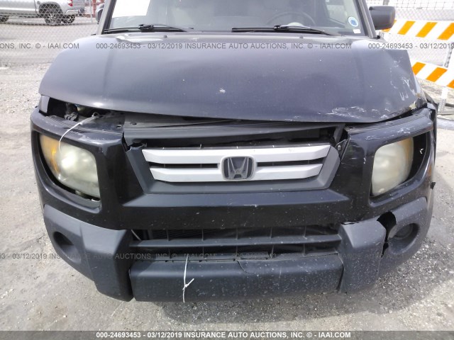 5J6YH18727L017100 - 2007 HONDA ELEMENT EX BLACK photo 6