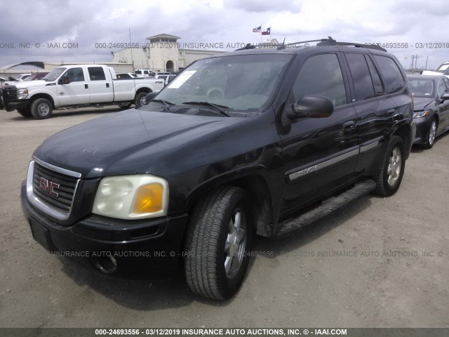 1GKDS13S742125736 - 2004 GMC ENVOY BLACK photo 2