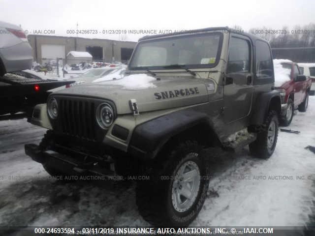 1J4FA49S04P765624 - 2004 JEEP WRANGLER / TJ SPORT GOLD photo 2