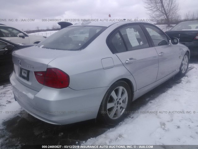 WBAPK5C52AA649983 - 2010 BMW 328 XI SULEV SILVER photo 4