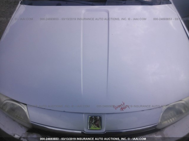1G8AL52FX3Z134096 - 2003 SATURN ION LEVEL 3 SILVER photo 10